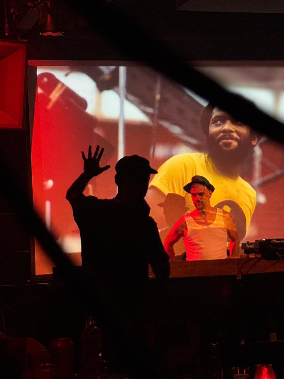 Leroy Rey presenting a listening lecture on music history